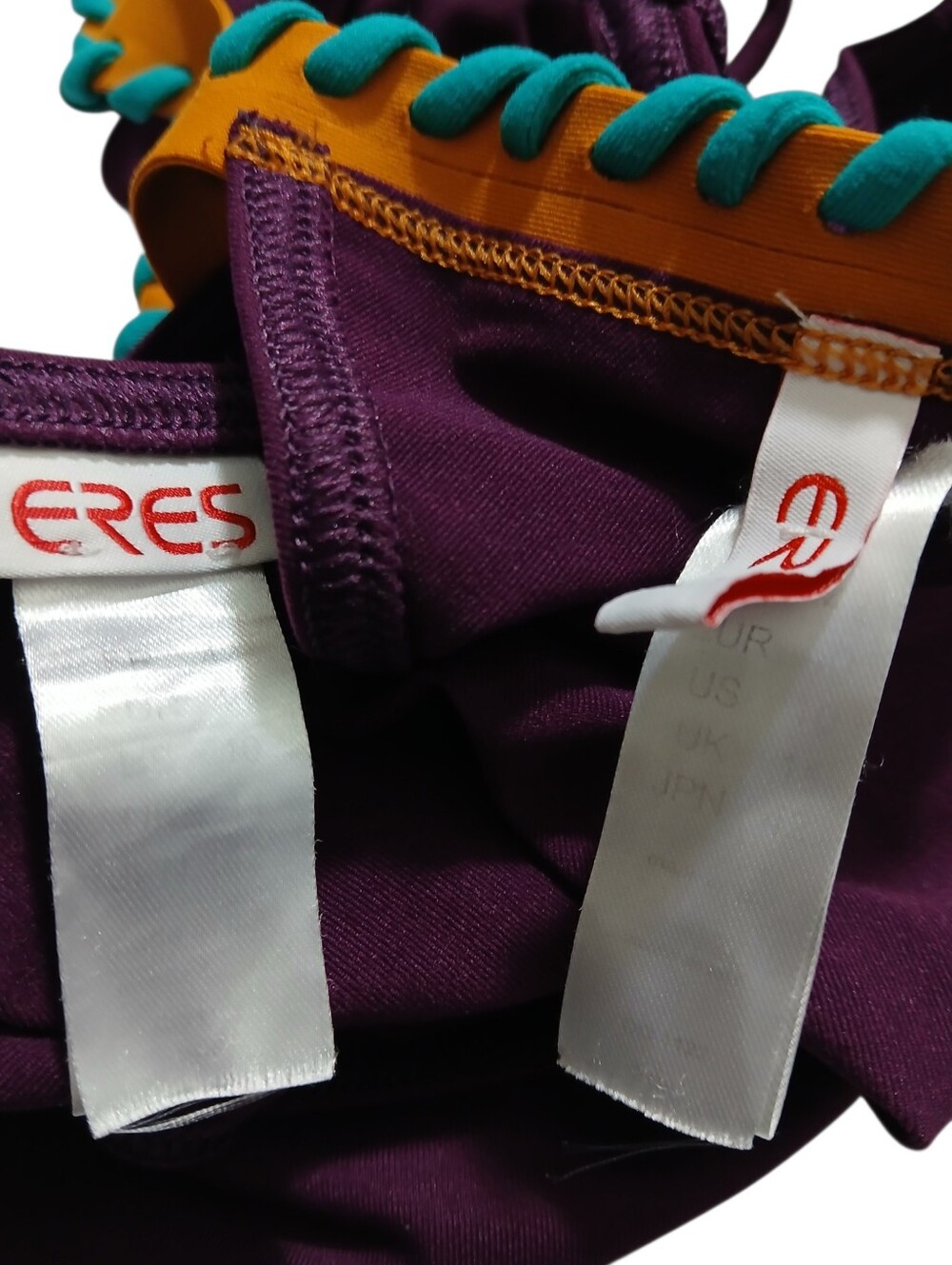 ERES Purple Crochet Detail Bikini Set Size 10 - Picture 8 of 8